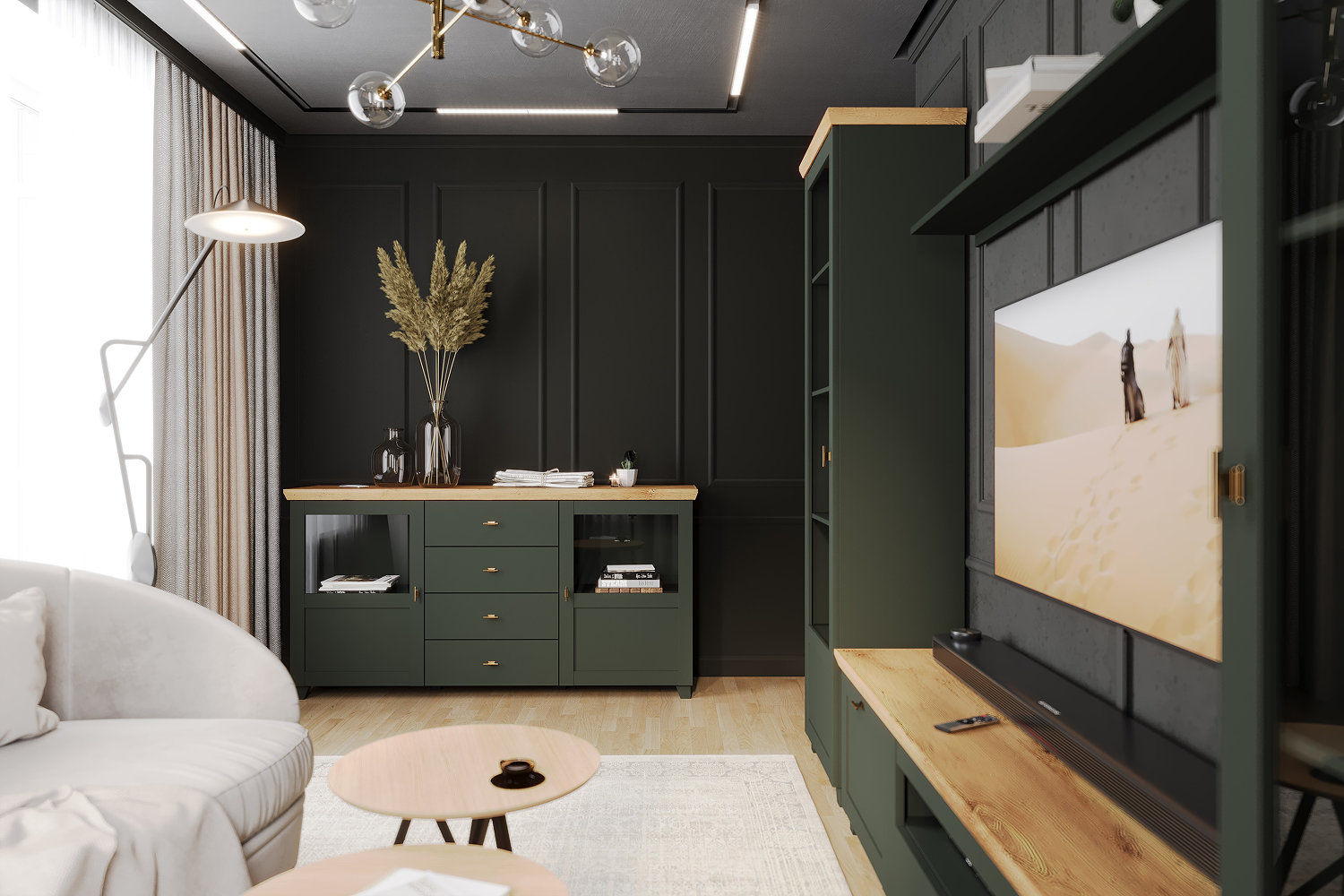 Комоды - изображение №6 "Комод Эмили с выкатными ящиками"  на www.Angstrem-mebel.ru